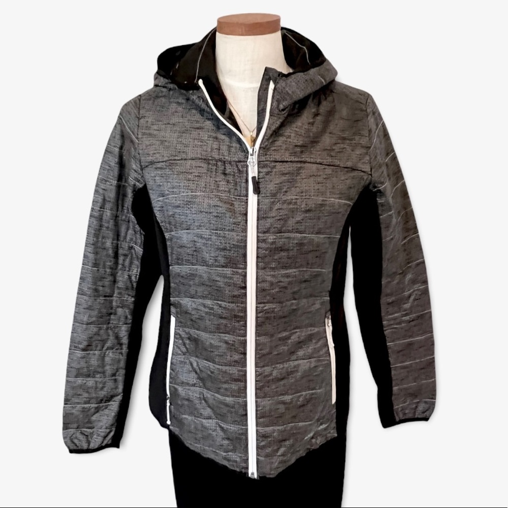 Eddie Bauer Athletic Jacket Lightweight Hooded Sz M